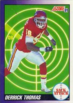Derrick Thomas Kansas City Chiefs 1991 Score NFL Sack Attack #661